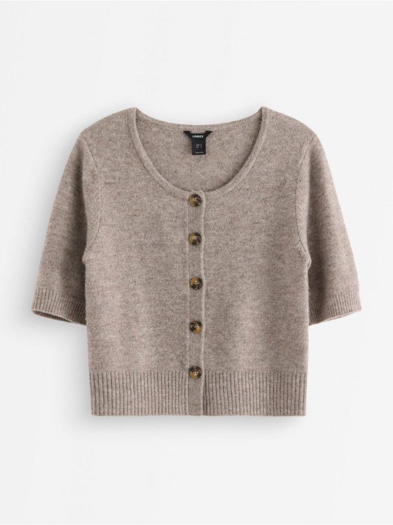Short-sleeved cardigan - 3007816-3699