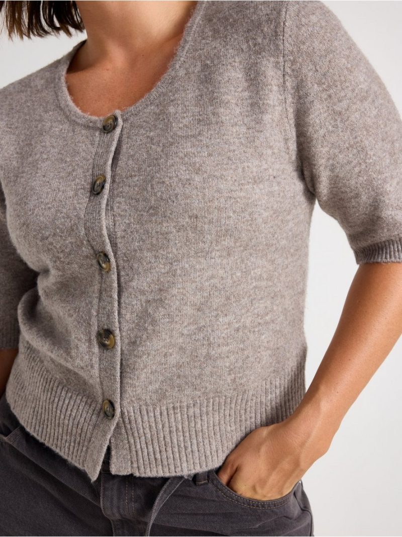 Short-sleeved cardigan - 3007816-3699