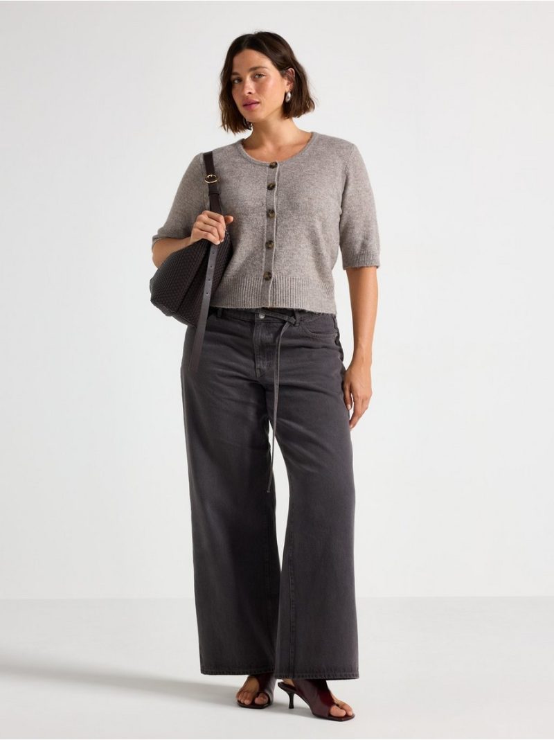 Short-sleeved cardigan - 3007816-3699