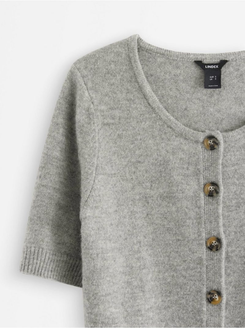 Short-sleeved cardigan - 3007816-9803