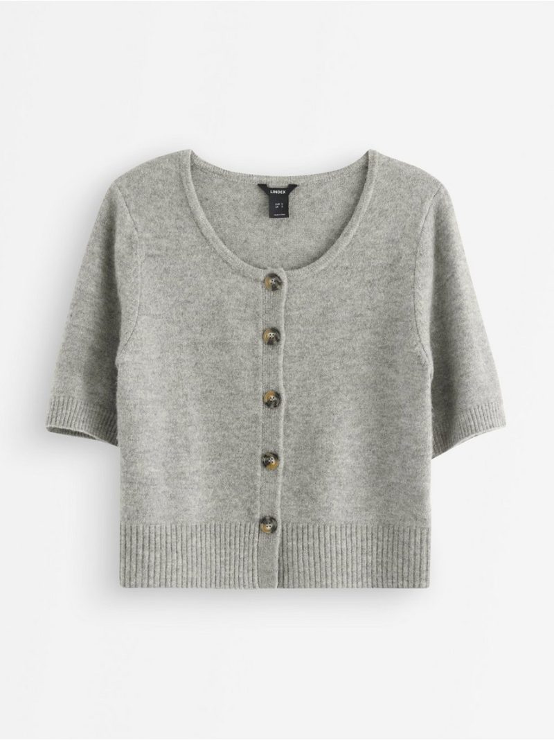 Short-sleeved cardigan - 3007816-9803