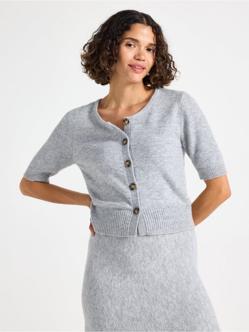 - Short-sleeved cardigan Short-sleeved cardigan - 3007816-9803