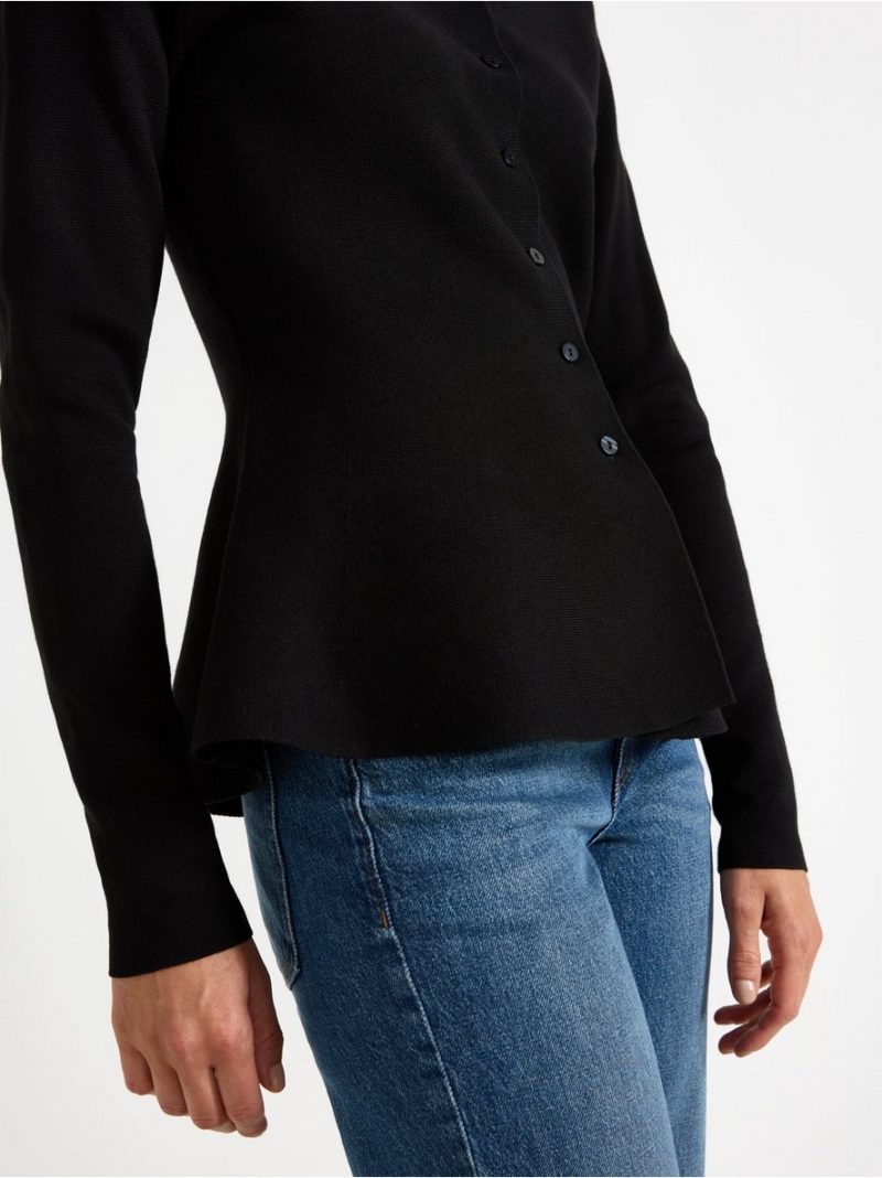 Fine-knit cardigan - 3007850-80