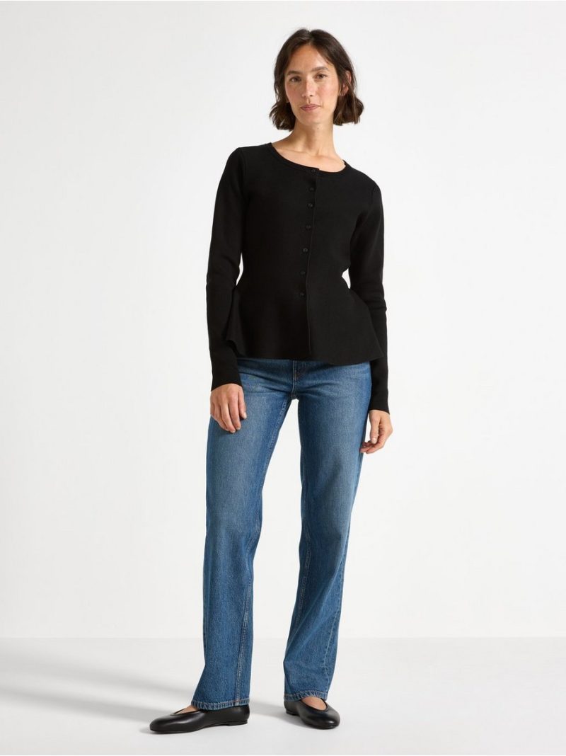 Fine-knit cardigan - 3007850-80