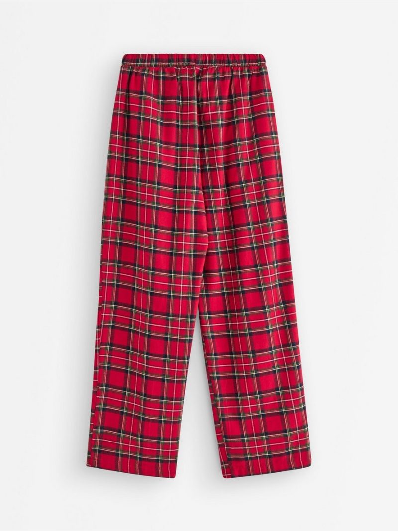Pyjama trousers in flannel - 3007868-7251
