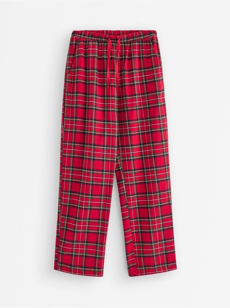 Pyjama trousers in flannel - 3007868-7251