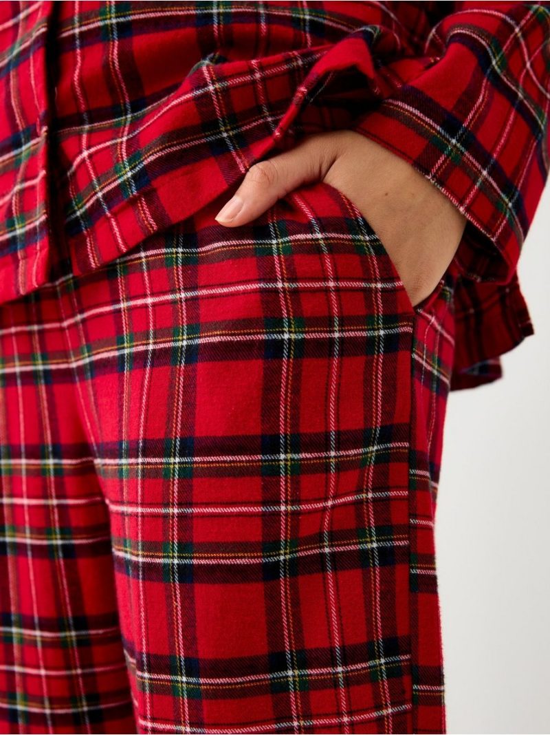 Pyjama trousers in flannel - 3007868-7251