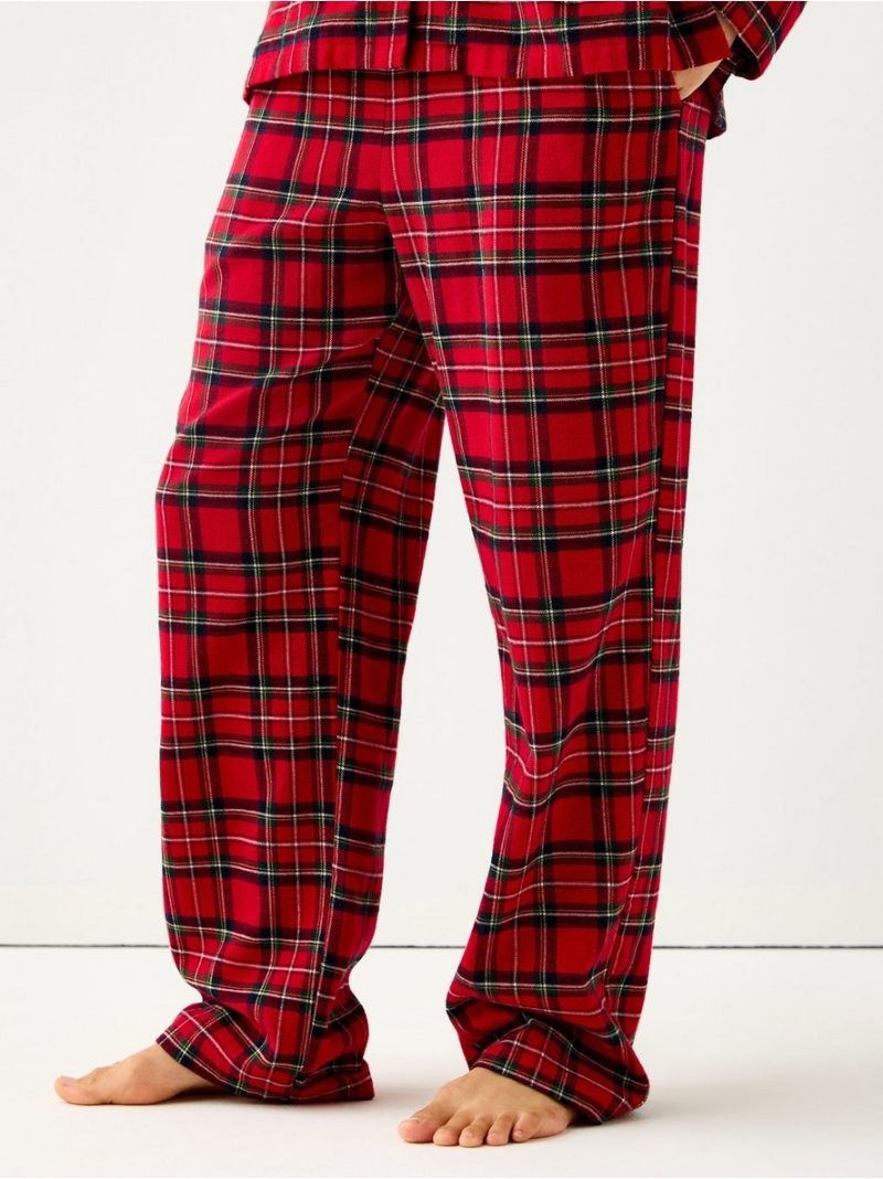 Pyjama trousers in flannel - 3007868-7251