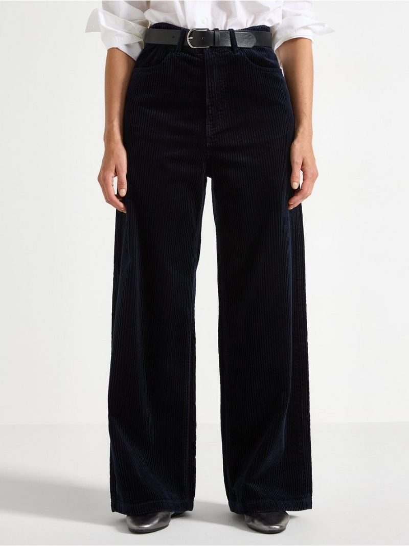 Wide corduroy trousers - 3007870-9614