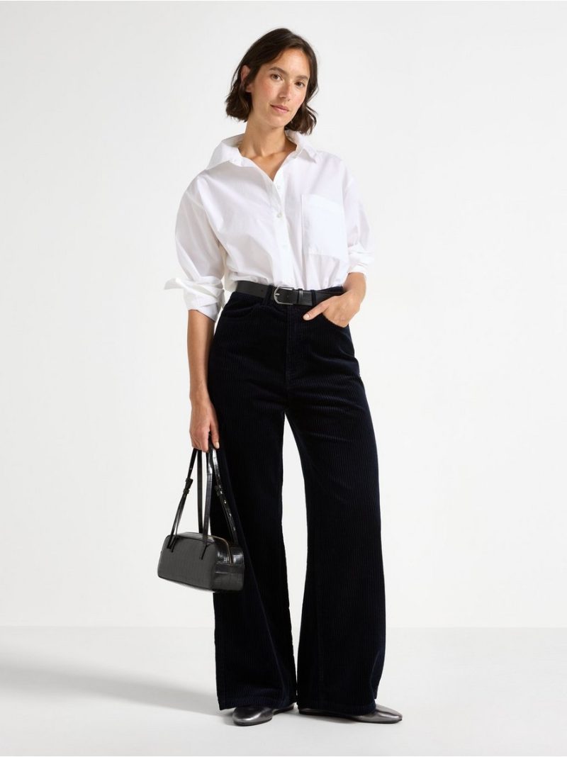 Wide corduroy trousers - 3007870-9614