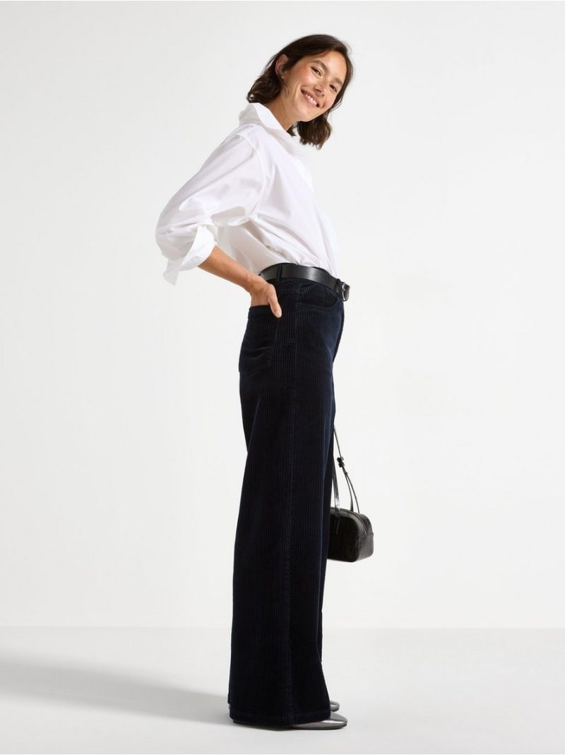 Wide corduroy trousers - 3007870-9614