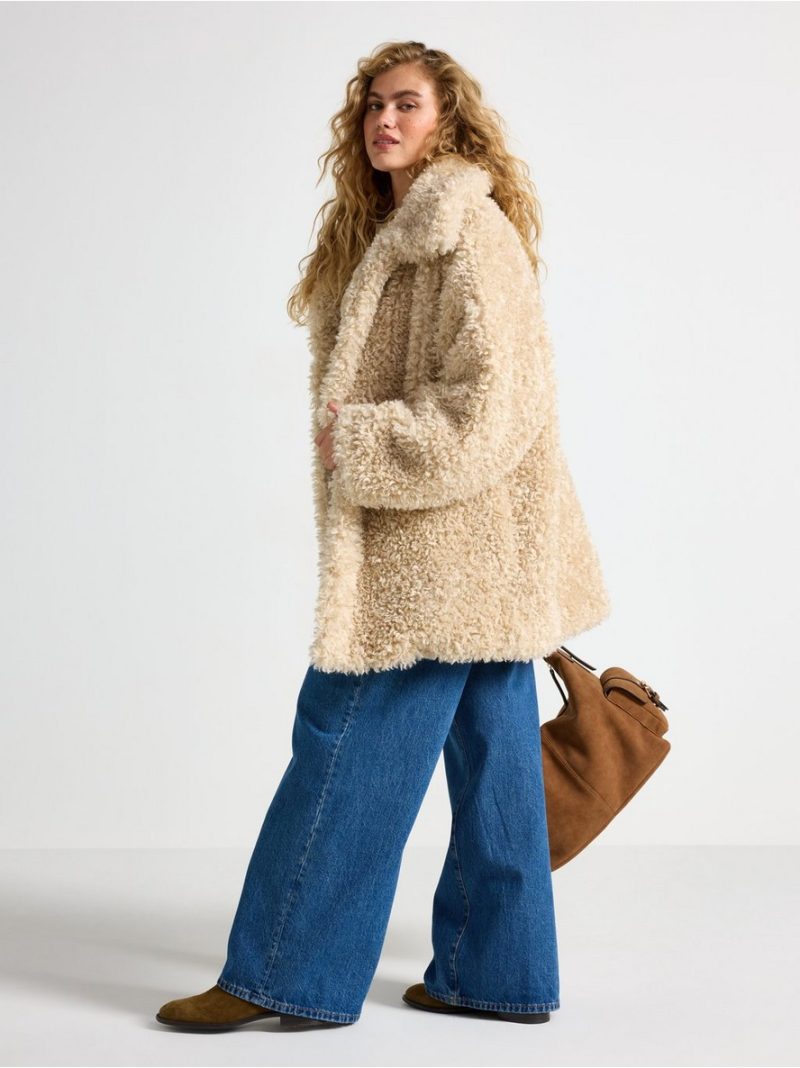 Jacket in faux fur - 3007917-9609