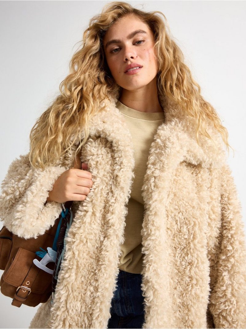 Jacket in faux fur - 3007917-9609