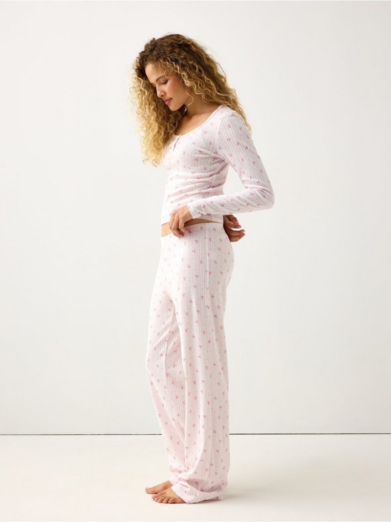 Pyjama trousers in pointelle - 3007986-1126