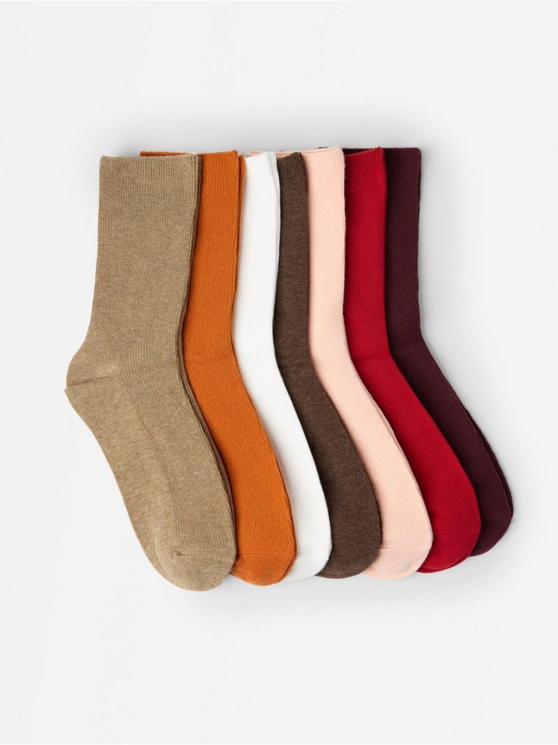 7-pack  high ankle socks - 3008004-1147
