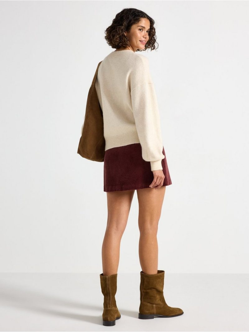 Mini skirt in corduroy - 3008010-7354