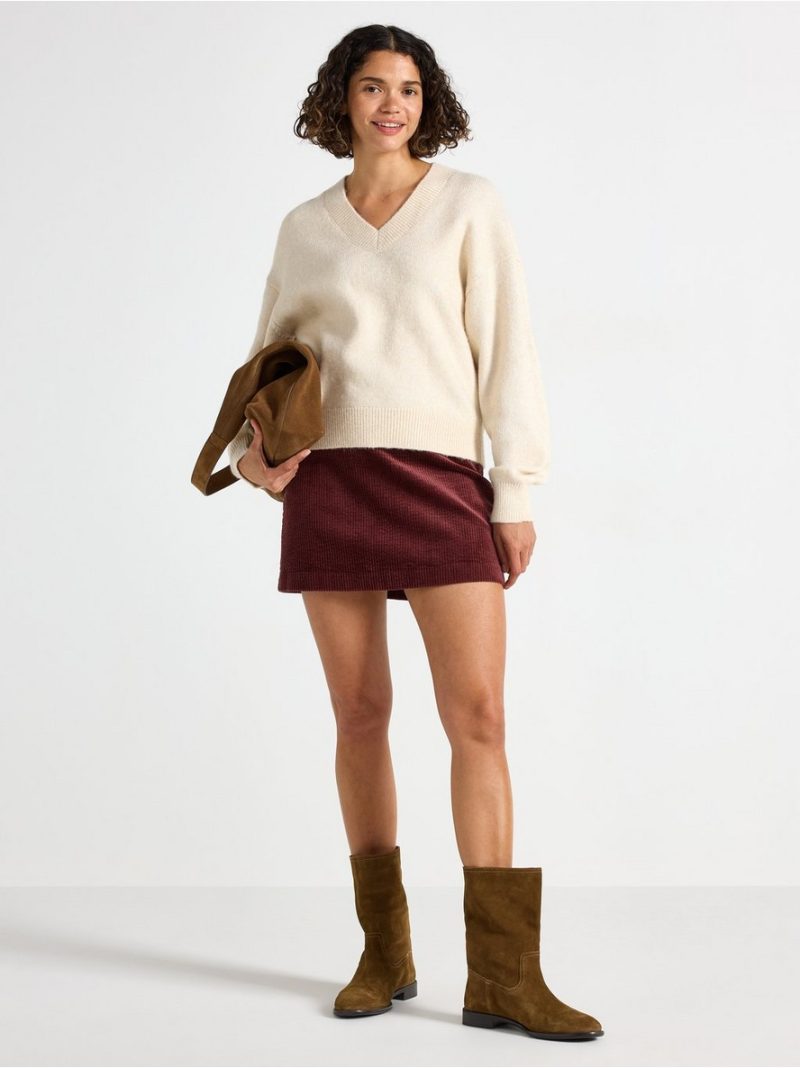 - Mini skirt in corduroy Mini skirt in corduroy - 3008010-7354
