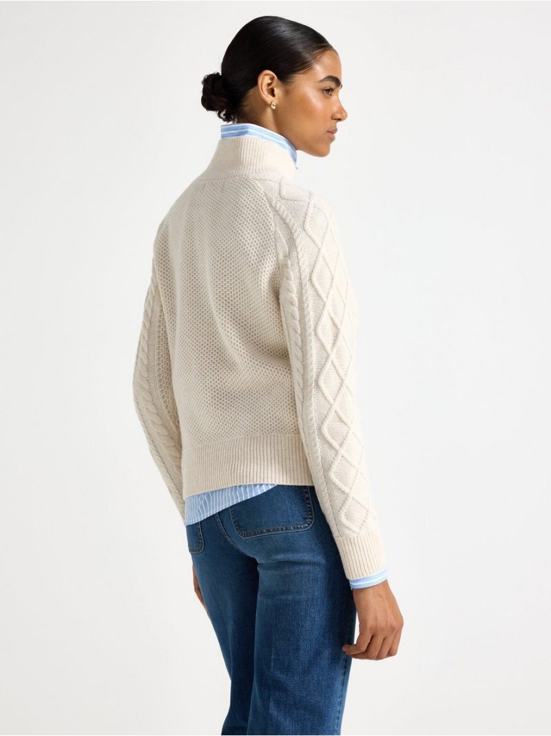 Knitted jumper in wool blend - 3008028-9606