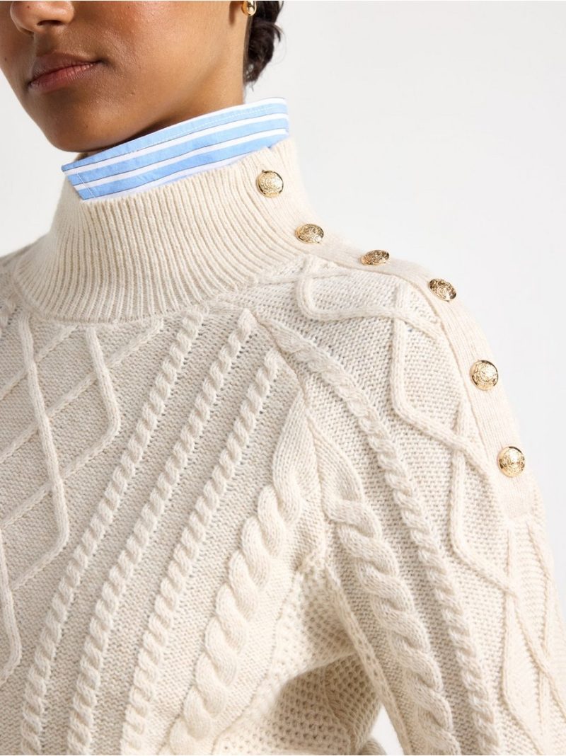 Knitted jumper in wool blend - 3008028-9606