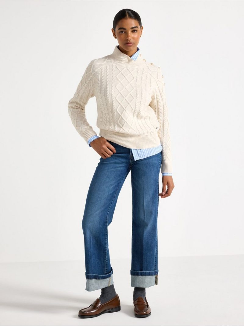 Knitted jumper in wool blend - 3008028-9606