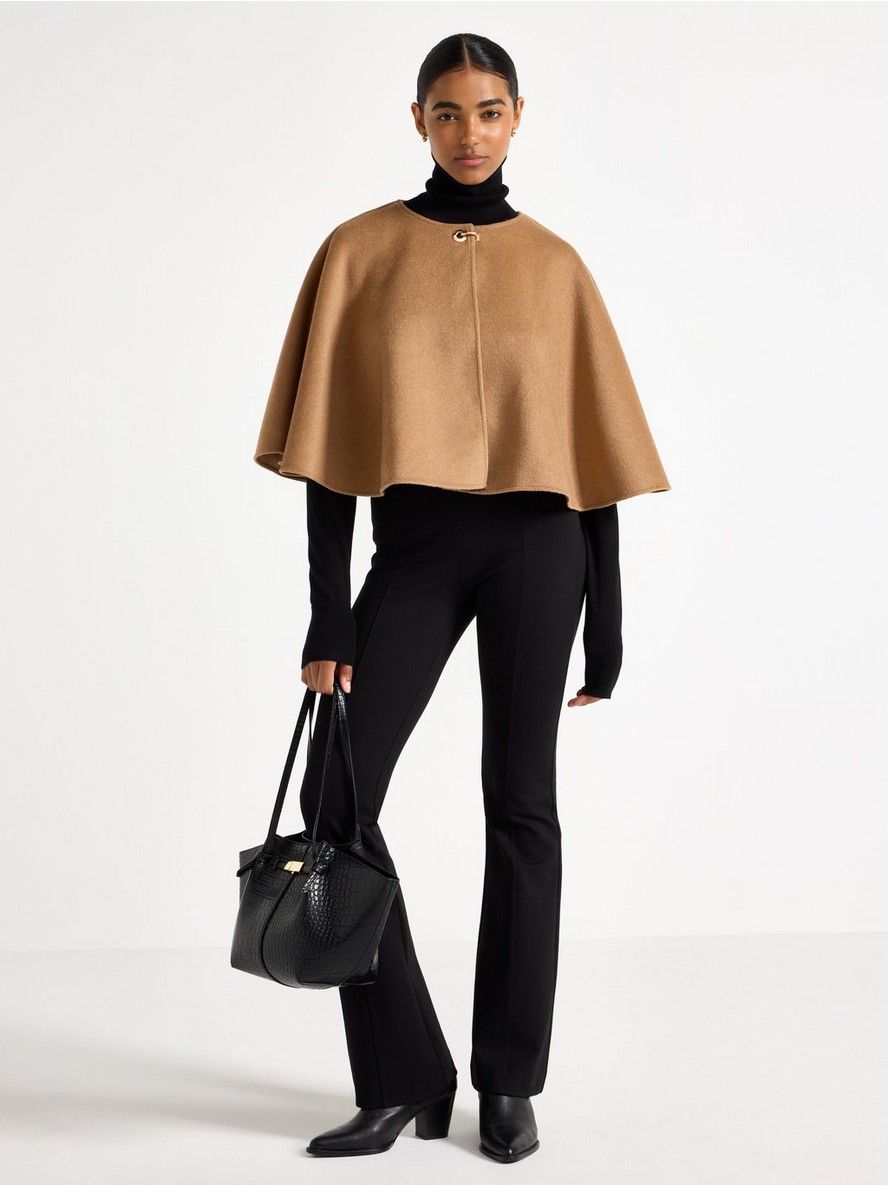 Poncho in wool blend - 3008088-9609