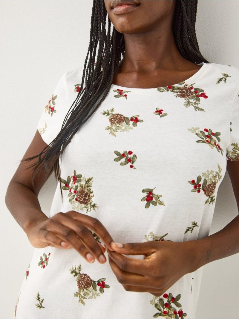 Nightdress with christmas motif - 3008129-3675