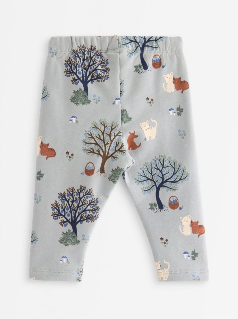 Leggings with brushed inside - 3008135-7986