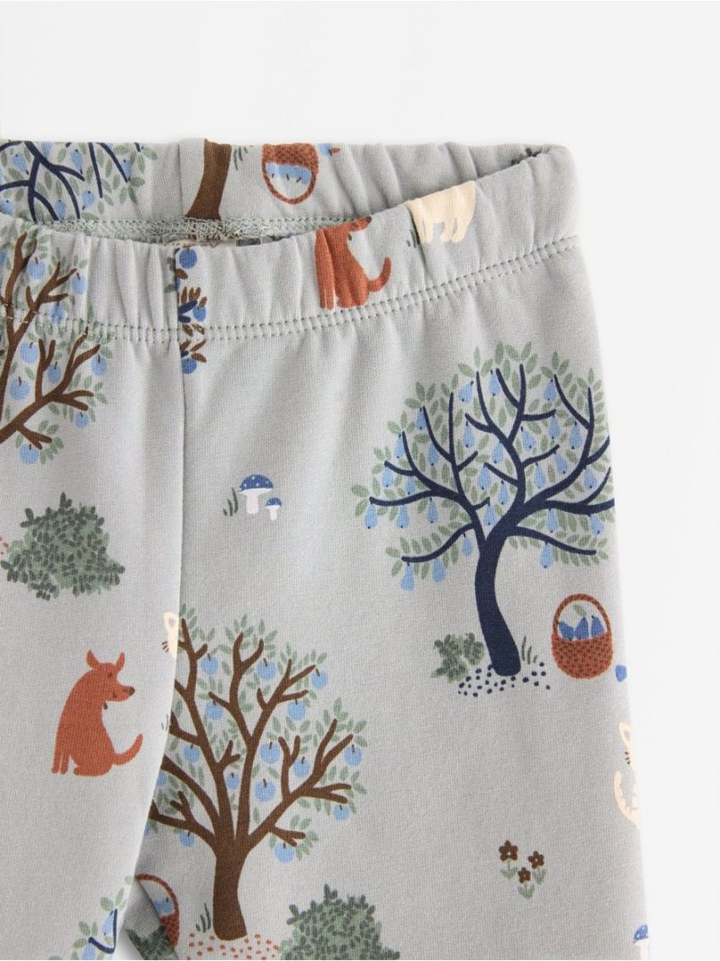 Leggings with brushed inside - 3008135-7986