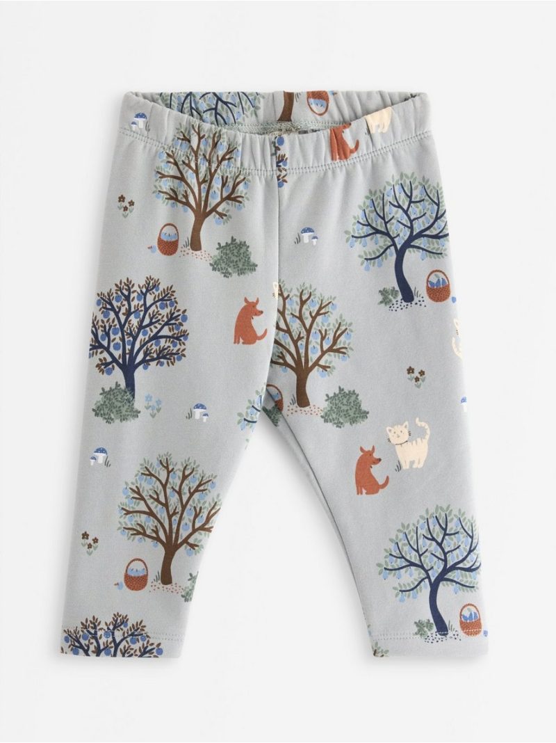 Leggings with brushed inside - 3008135-7986