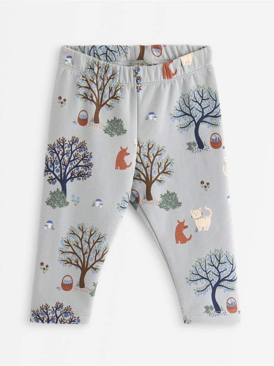 Leggings with brushed inside - 3008135-7986