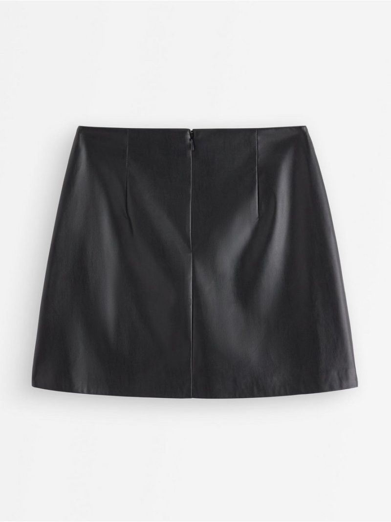Mini skirt in imitation leather - 3008183-80