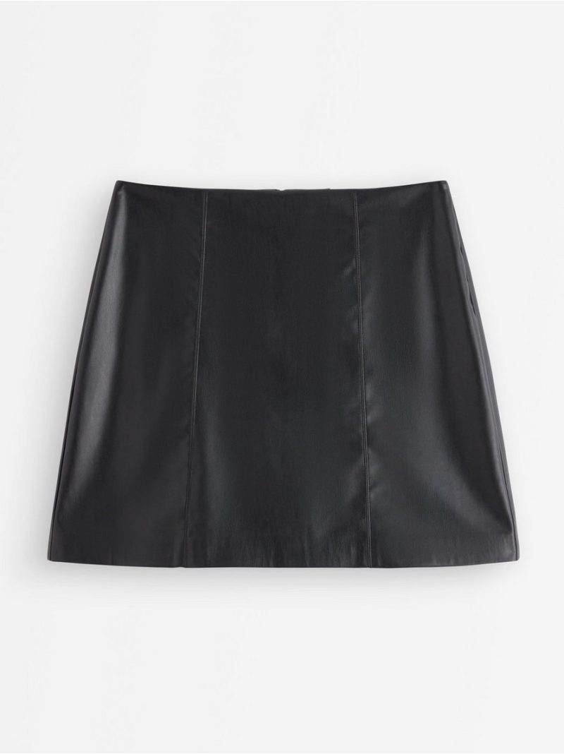 Mini skirt in imitation leather - 3008183-80