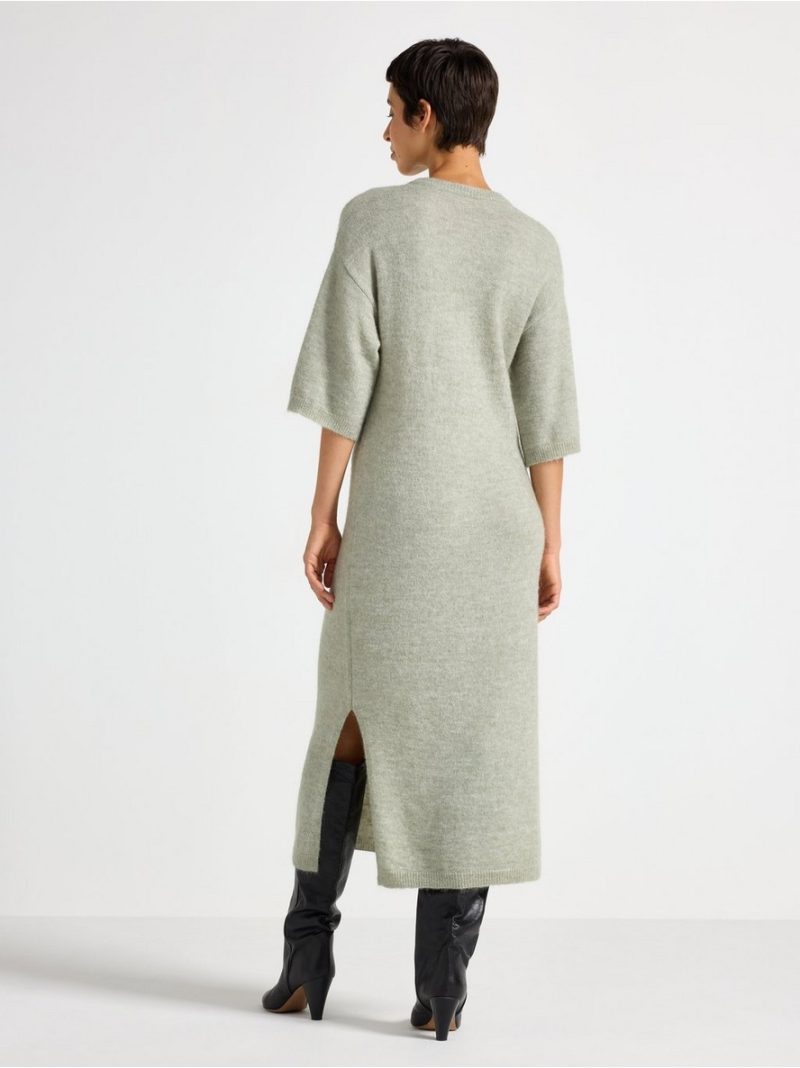 Knitted midi dress in wool blend - 3008218-3378