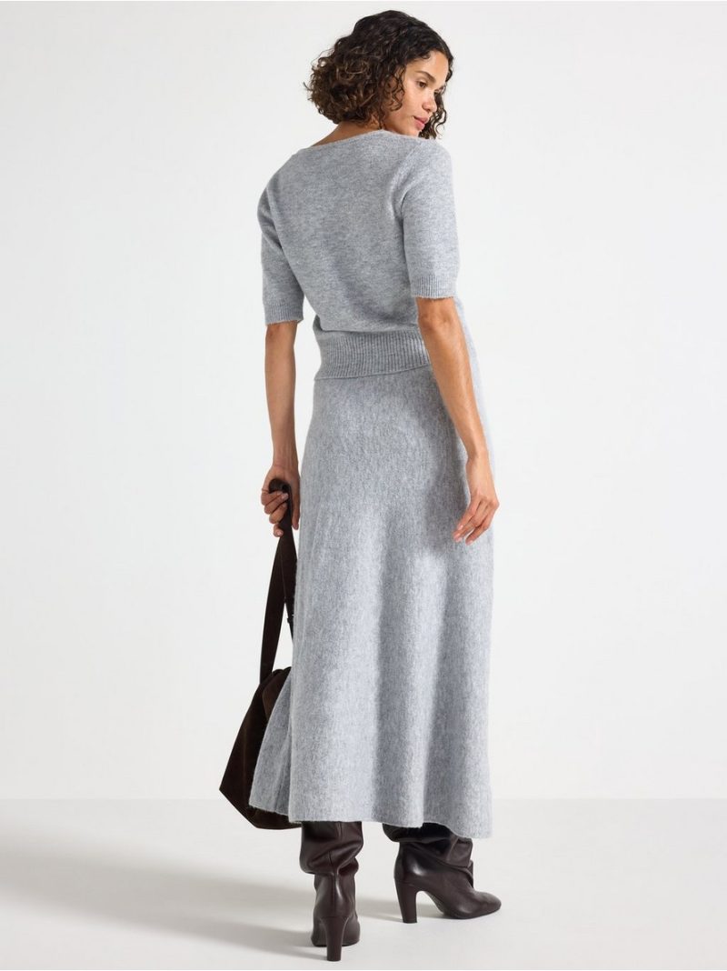 Knitted maxi skirt - 3008277-9803