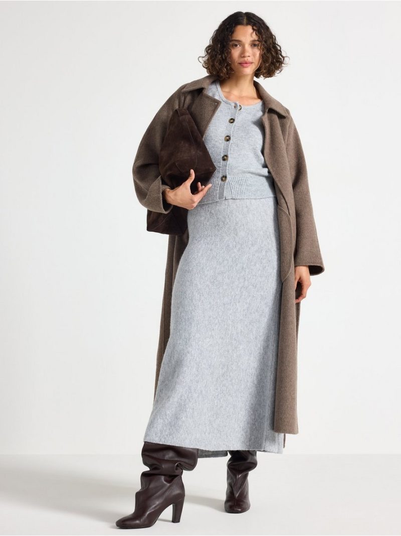 Knitted maxi skirt - 3008277-9803