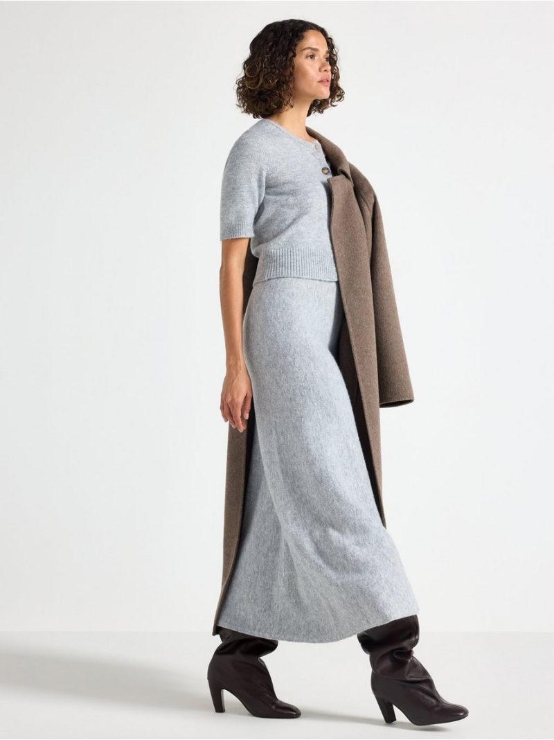 Knitted maxi skirt - 3008277-9803