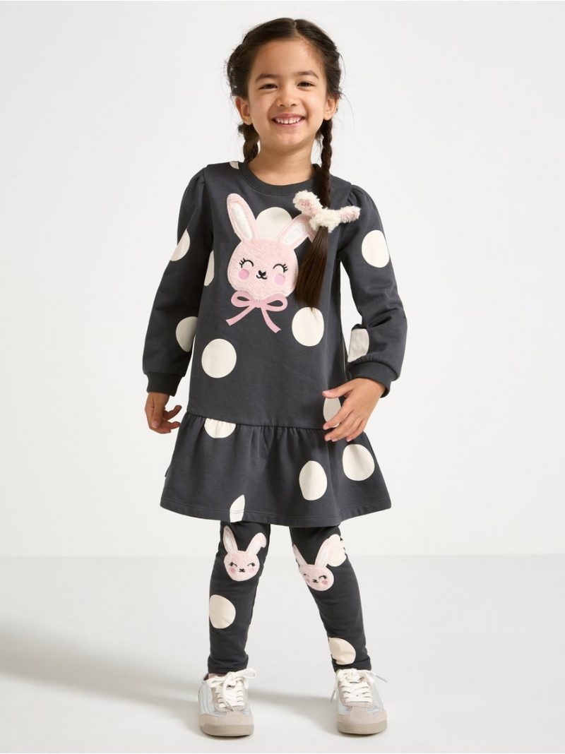 Dress with brushed inside - 3008311-9893