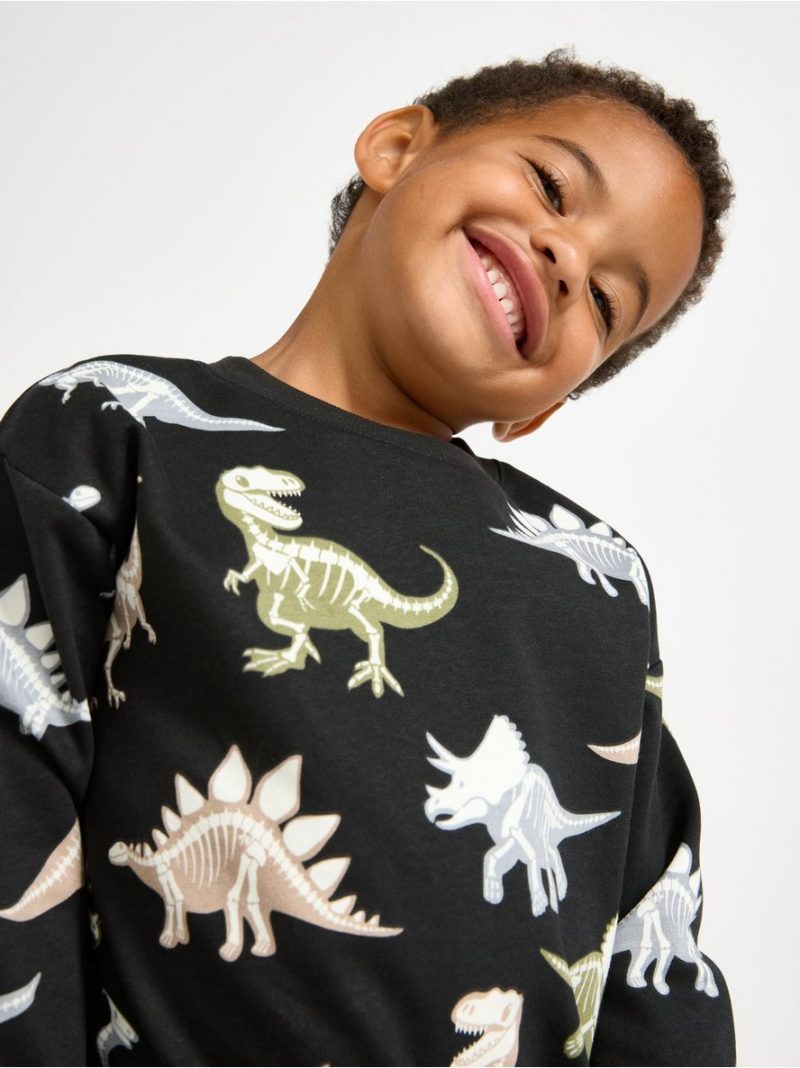 Sweatshirt with brushed inside - 3008313-80