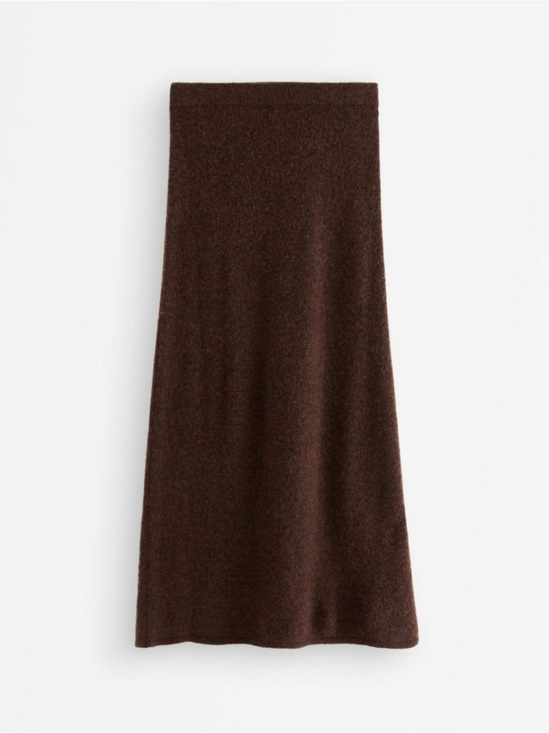 Knitted maxi skirt in wool blend - 3008420-9618