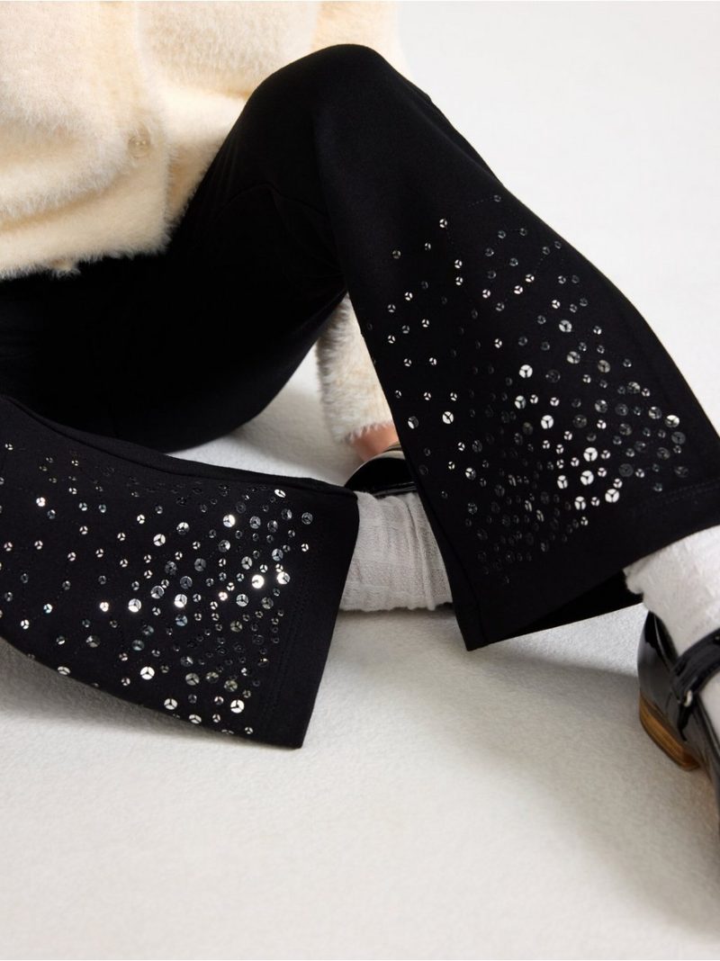 Flared trousers in punto - 3008456-80