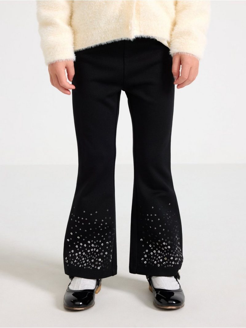 Flared trousers in punto - 3008456-80