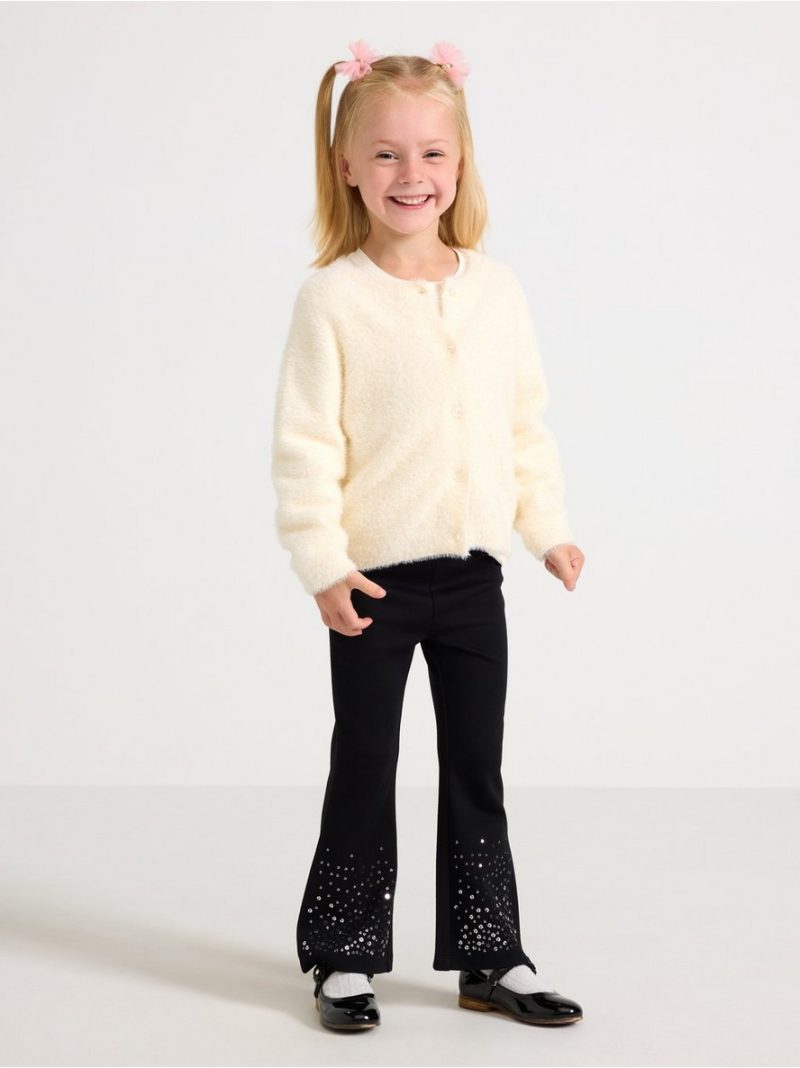 Flared trousers in punto - 3008456-80