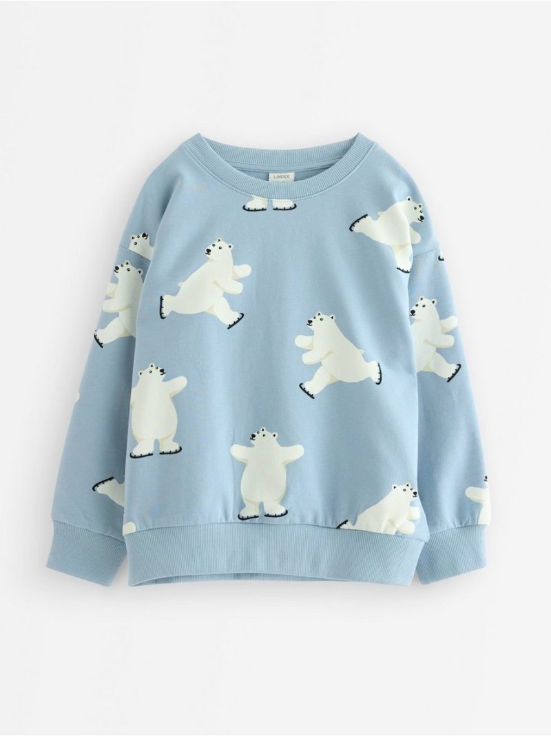 Sweatshirt with brushed inside - 3008495-7954