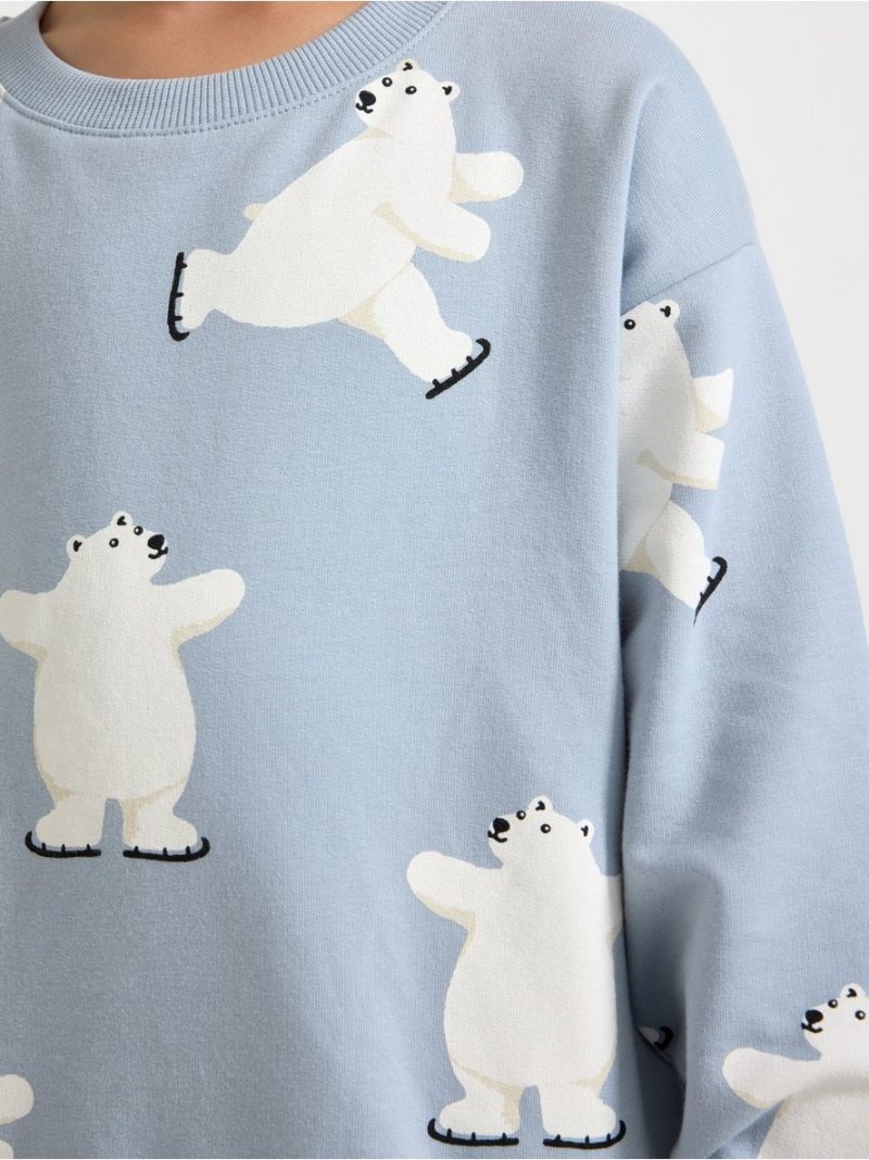 Sweatshirt with brushed inside - 3008495-7954