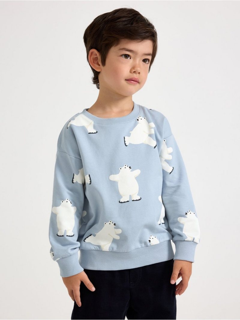 Sweatshirt with brushed inside - 3008495-7954