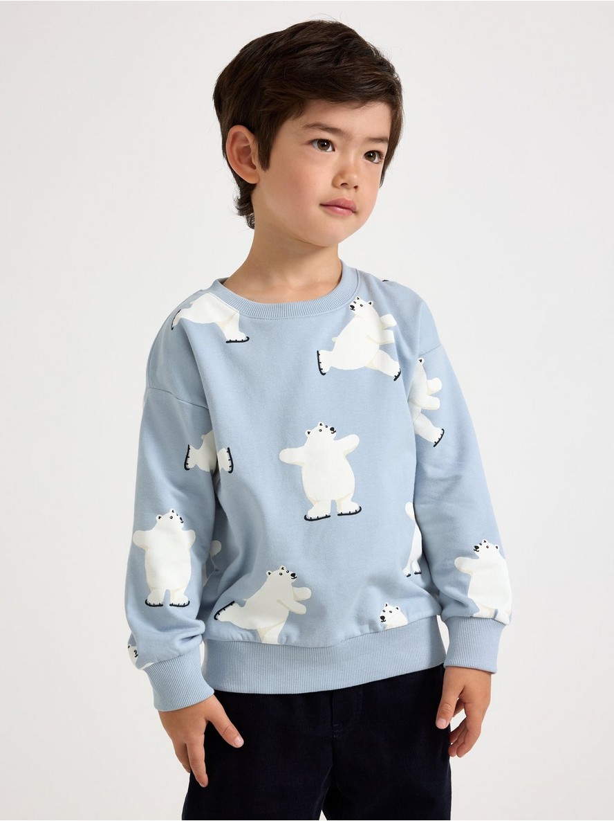 Sweatshirt with brushed inside - 3008495-7954