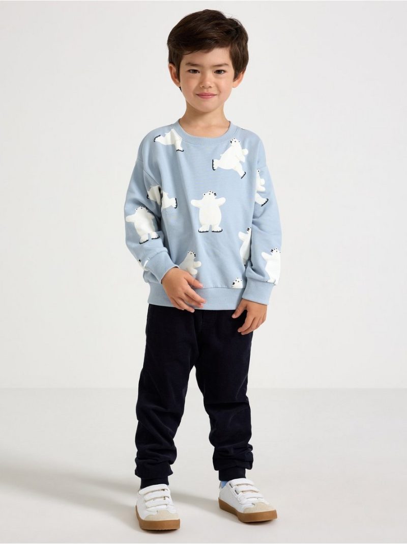 Sweatshirt with brushed inside - 3008495-7954