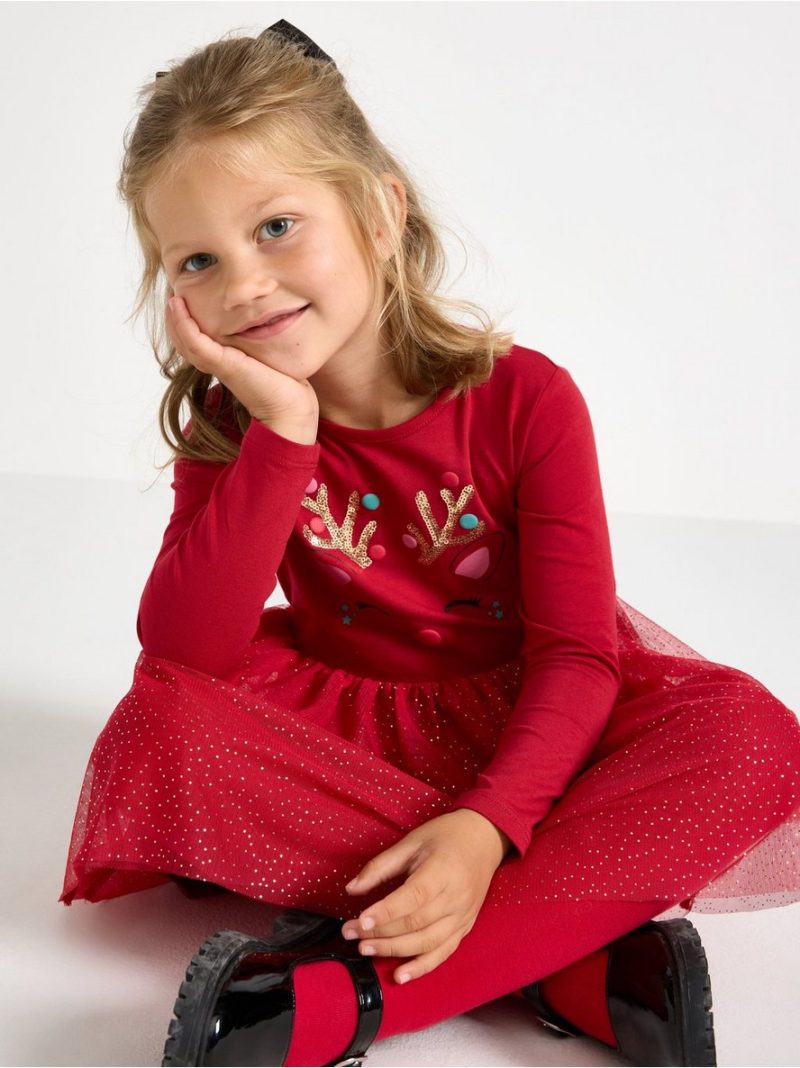 Long-sleeved dress - 3008543-7395