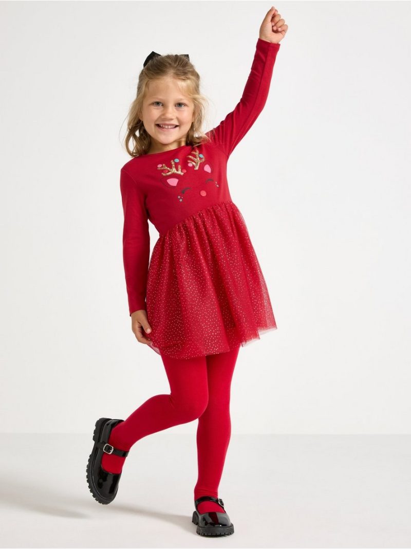 Long-sleeved dress - 3008543-7395