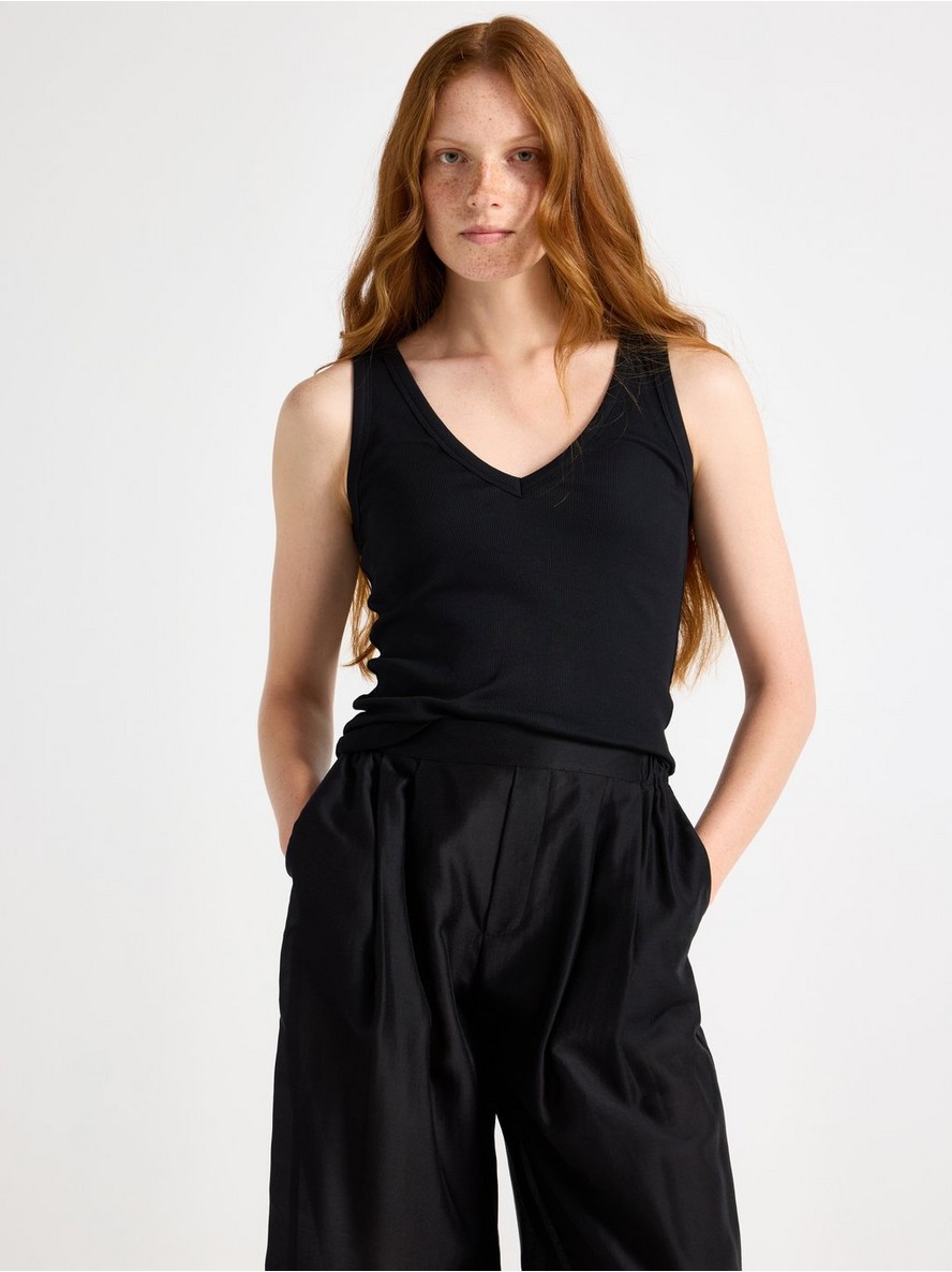 Ribbed tank top - 3008581-80
